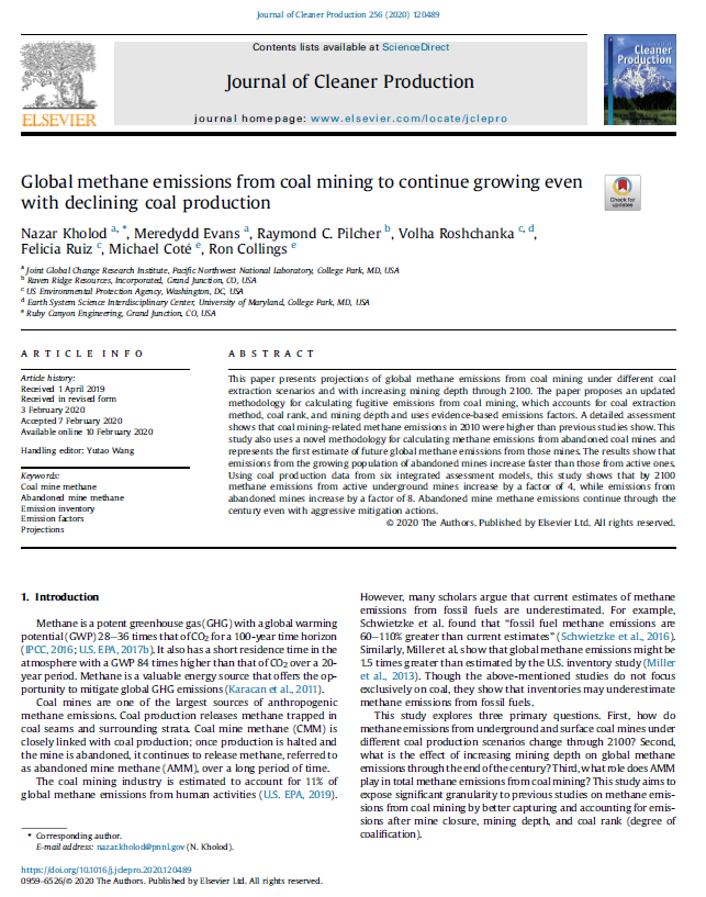 thumb-Global Methane Emissions from Coal Mining to Continue Growing Even with Declining Coal Production.png
