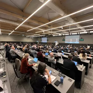 Plenary session attendees at the 2024 Global Methane Forum in Geneva, Switzerland.