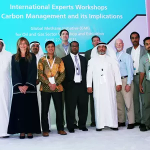 Attendees listening in on the first GMI Workshop and Exhibition held in the Middle East hosted by Saudi Arabia, 2015.