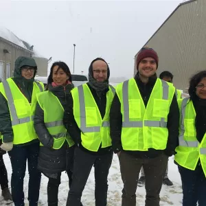 Representatives of the GMI Biogas Subcommittee on a site visit to a biogas facility site during the Biogas Subcommittee meeting held in Wisconsin, United States, 2019.