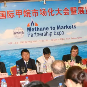 Panelists at the Methane to Markets Partnership Expo in China, 2007.