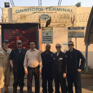 Site visit with members for Oil & Gas emissions measurement studies with Cairn in India, 2018.