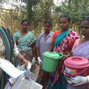 GMI Biogas Subcommittee municipal solid waste site visit in India, 2016.