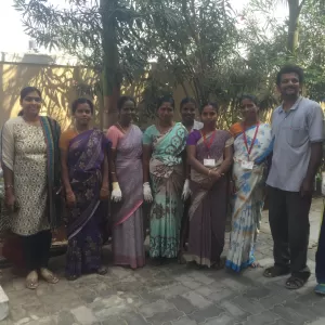 GMI Biogas Subcommittee municipal solid waste site visit in India, 2016.