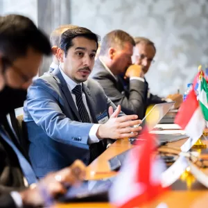 Saudi Arabia representative during the GMI Steering Committee Meeting at the 2022 Global Methane Forum in Washington, D.C., United States.
