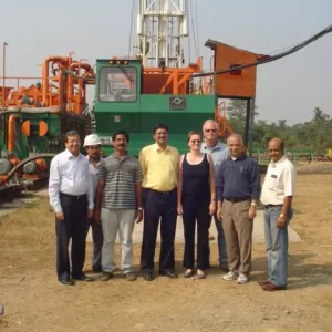 Site visit to an oil & gas facility in India, 2008.