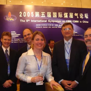 GMI Coal Mines Subcommittee representatives at the fifth International Symposium on CBM/CMM in China, 2005.