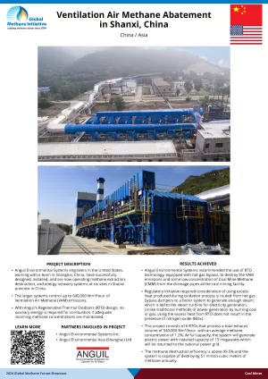 Thumb for Ventilation Air Methane Abatement in Shanxi, China