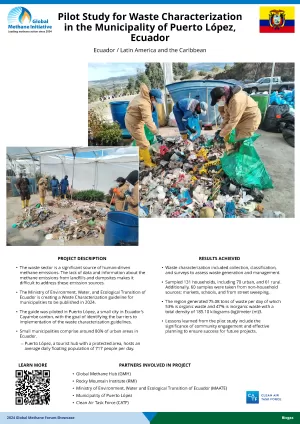 Thumb for Pilot Study for Waste Characterization in the Municipality of Puerto L&oacute;pez, Ecuador