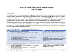 thumb for Actions for Scaling Up Mitigation of Methane Emissions from Coal Mines